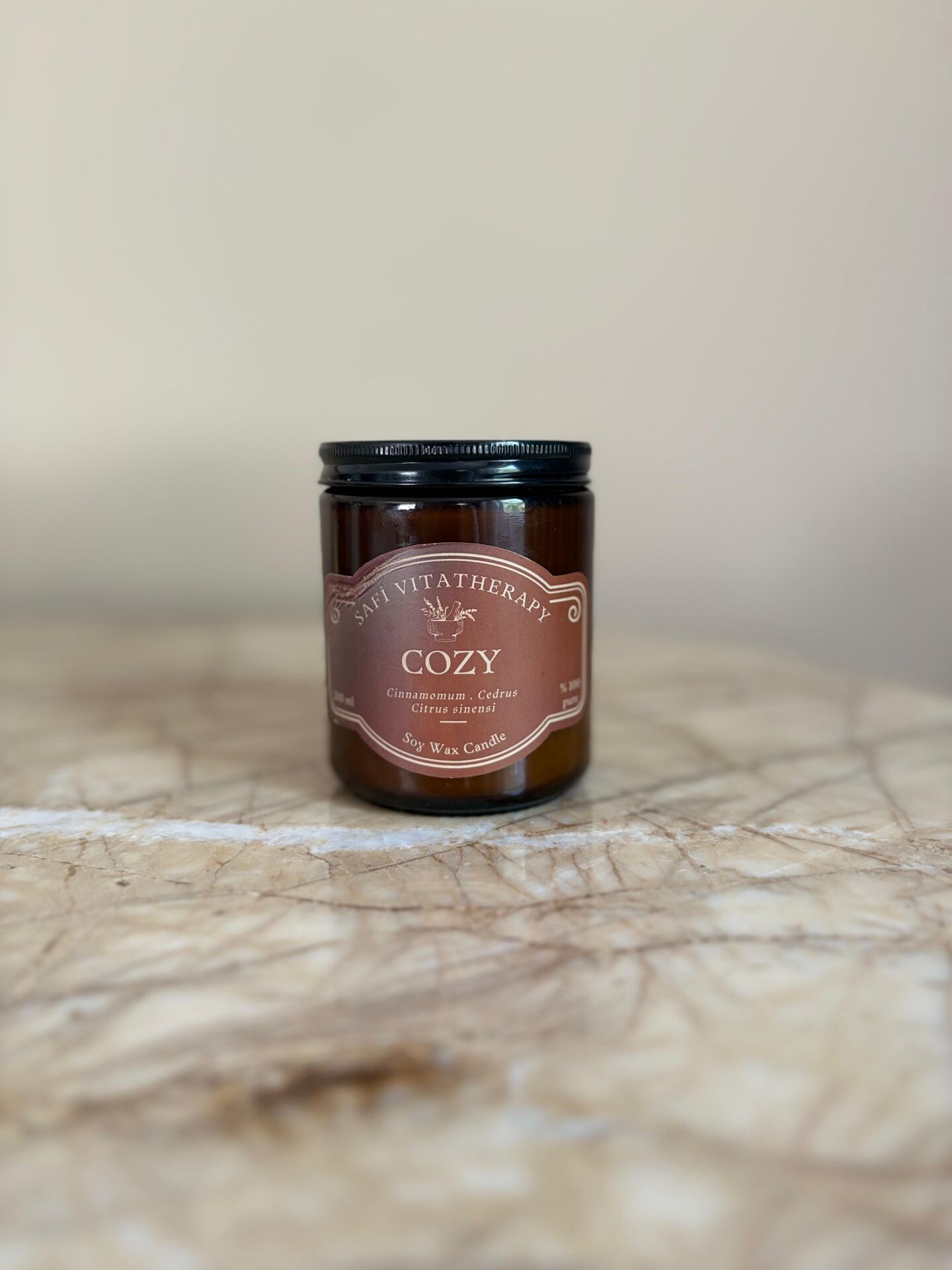 Cozy-Metal Kapaklı Amber - 200 ml
