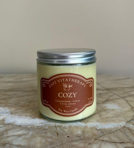 Cozy-Metal Kapaklı Şeffaf - 400 ml