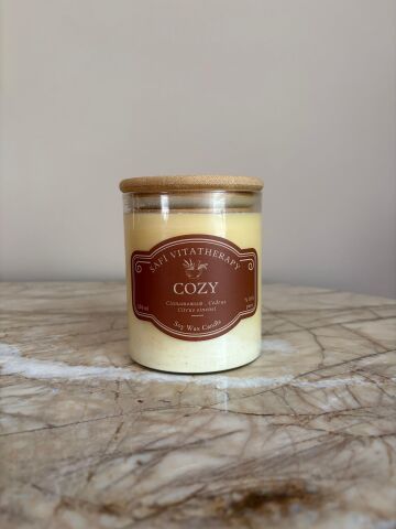 Cozy-Ahşap Kapaklı 350 ml