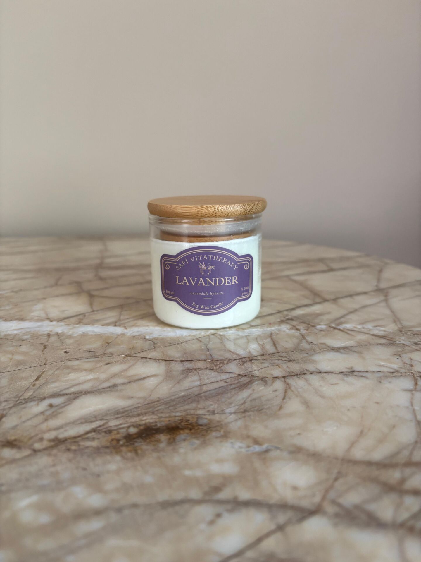 Lavender-Ahşap Kapaklı 100 ml