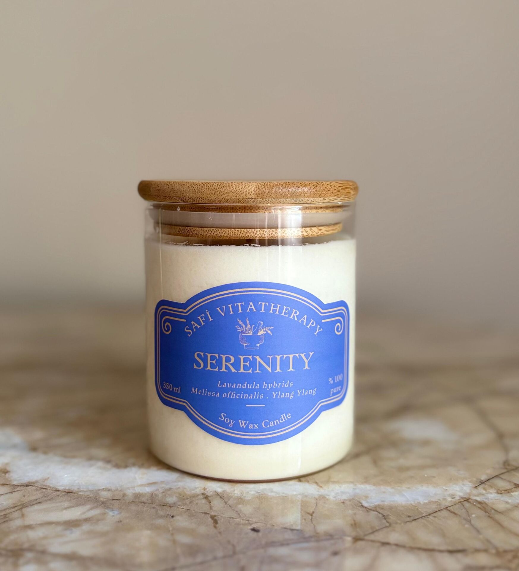Serenity-Ahşap Kapaklı 350 ml