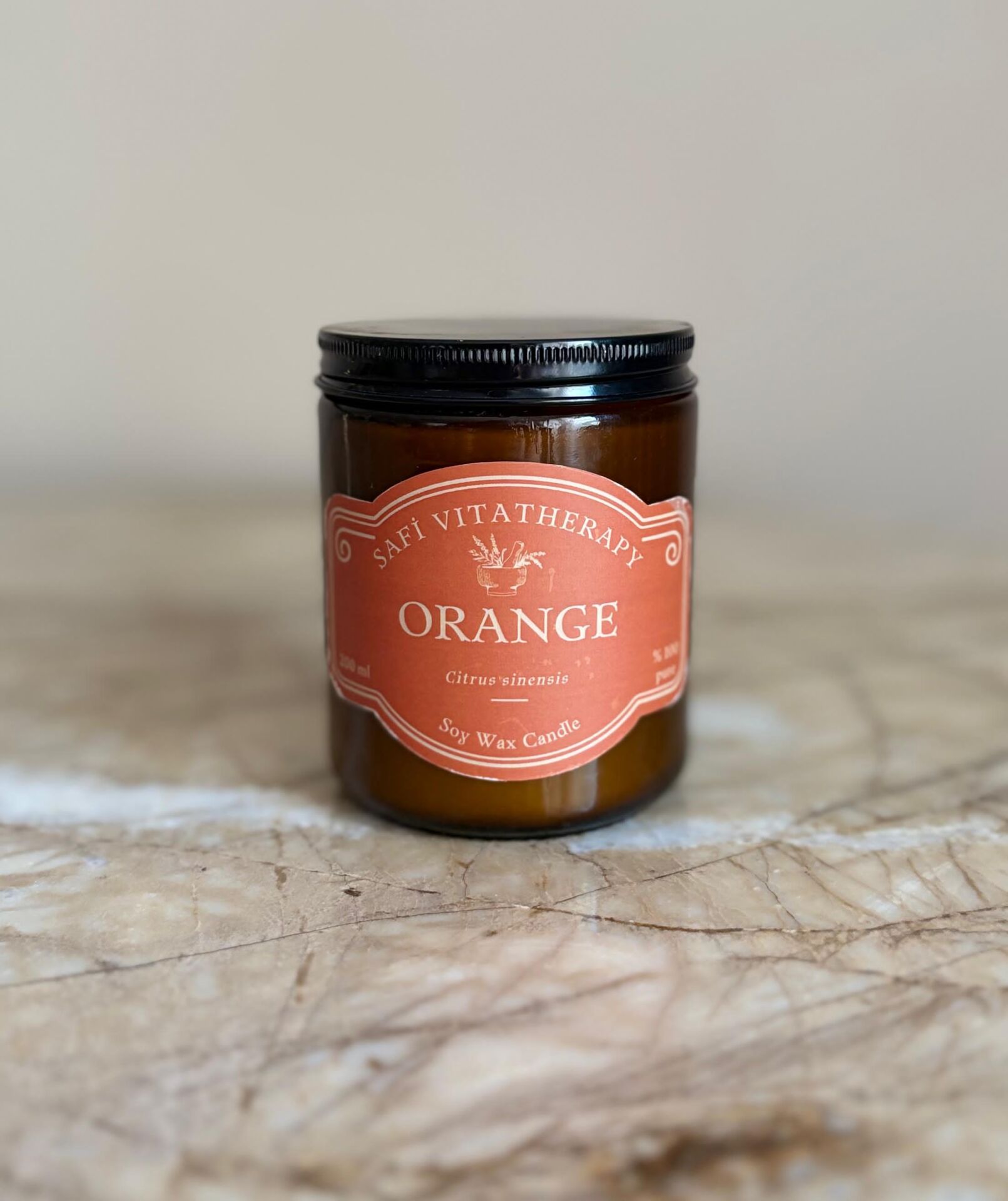Orange-Metal Kapaklı 200 ml - Amber