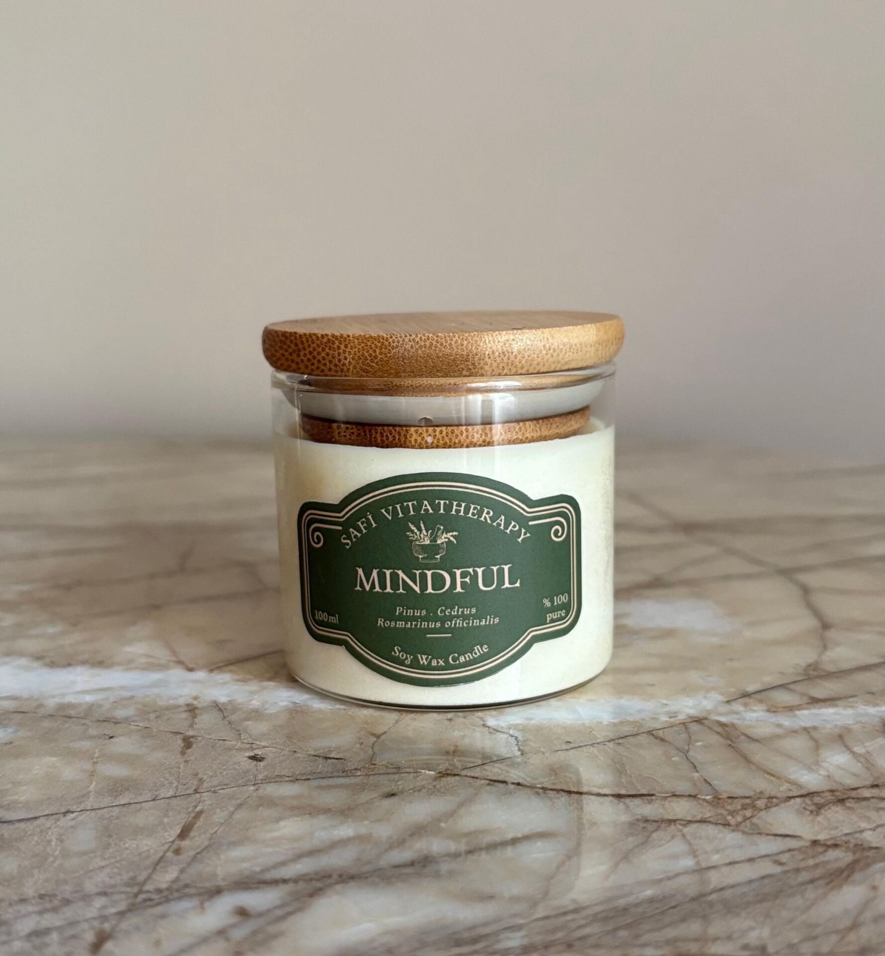 Mindful-Ahşap Kapaklı 100 ml