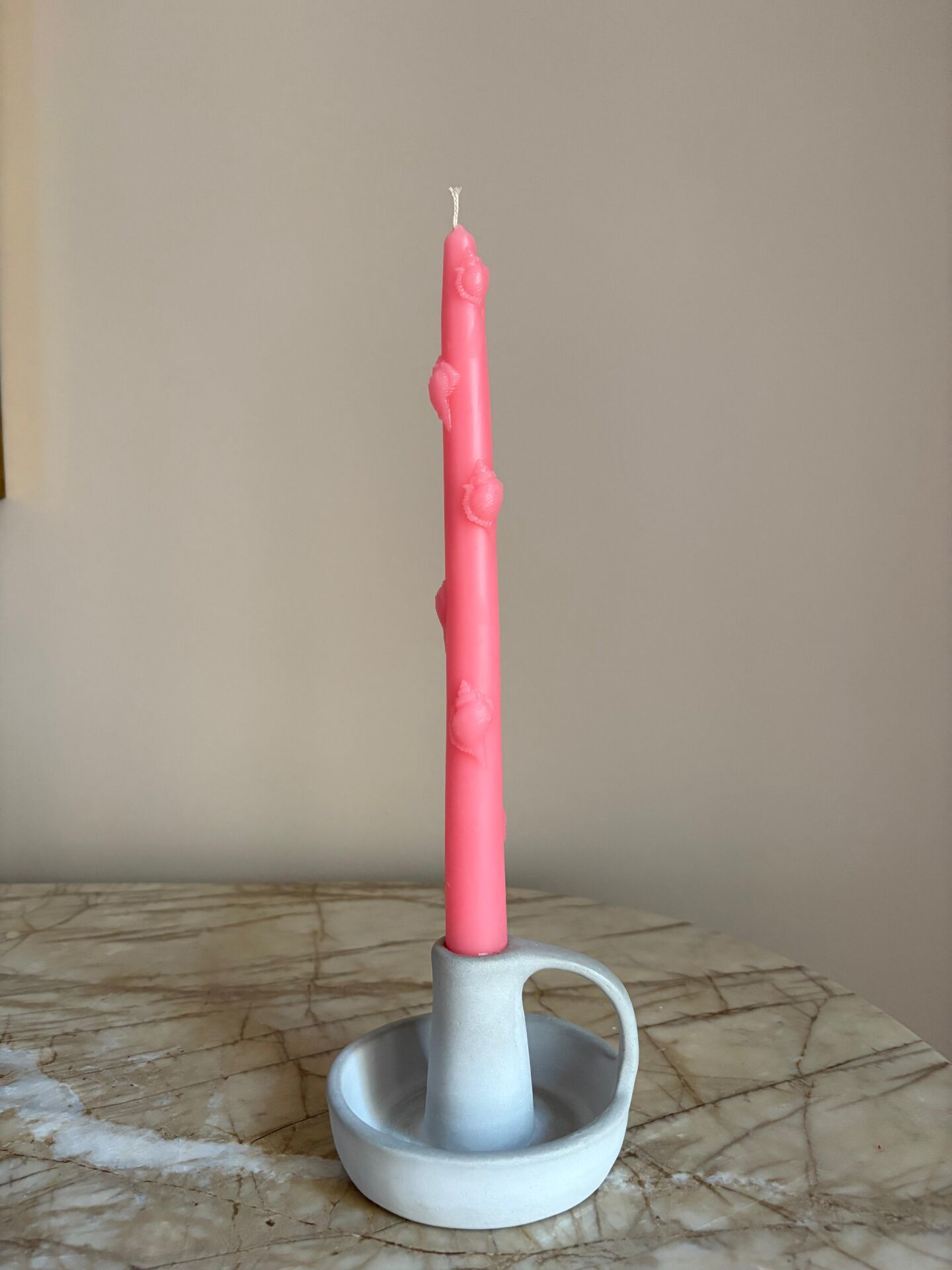 Deniz Kabuğu Şamdan Mum